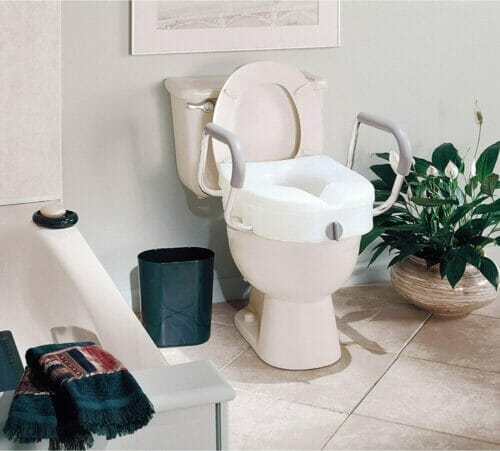 CAREX EZ Lock™ Raised Toilet Seat with Adjustable Handles