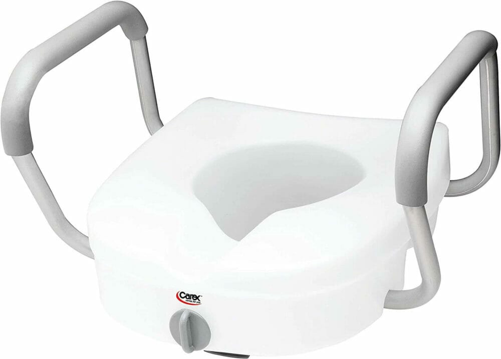 CAREX EZ Lock™ Raised Toilet Seat with Adjustable Handles
