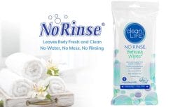 CleanLife No-Rinse Bathing Wipes – Cleanse Body With No Water or Mess, Pre-moistened, and Aloe Vera Enriched