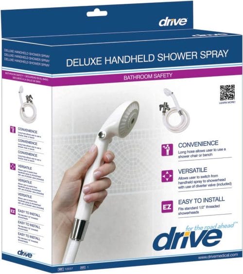 Drive Medical Deluxe Handheld Shower Spray with Diverter Valve