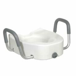 Drive Medical Elongated Toilet Seat with Arms and Lock