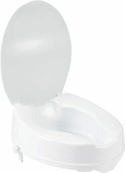 Drive Medical Raised Toilet Seat with Lid opened