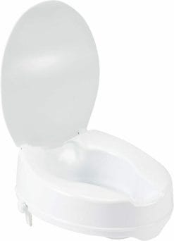 Drive Medical Raised Toilet Seat with Lid opened
