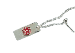 Apothecary Diabetic Necklace – Medical Identification Alert Symbol