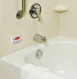 LogicMark Freedom Alert Emergency Wall Communicator can be mounted in bathrooms or strairs