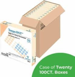 TempaDOT Disposable Clinical Thermometers case of 100 units