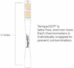 TempaDOT Disposable Clinical Thermometers latex-free non toxic
