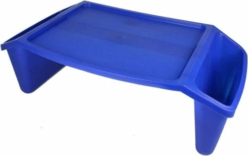 Romanoff Bed Tray With Side Pockets (Blue color)