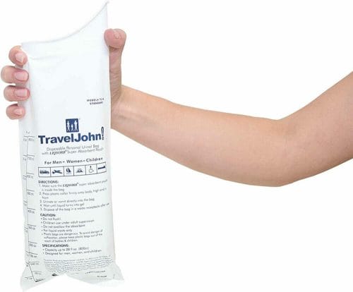 TravelJohn Disposable Urinal For Men, Women, and Children