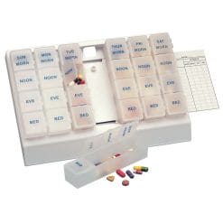 Acu-Life Weekly Pill Organizer - white color