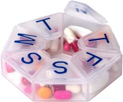 Acu-Life Weekly Round Pill Box