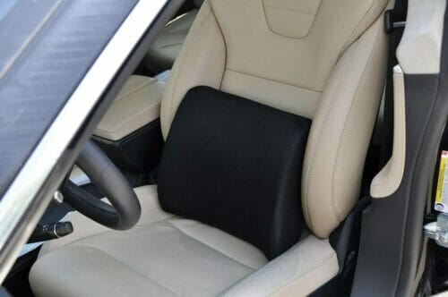 BlueJay Memory Foam Lumbar Cushion with Adjustable Straps for car seats