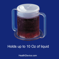 Drive Medical Two-Handle Cup - holds up to 10 Oz of liquids hot or cold