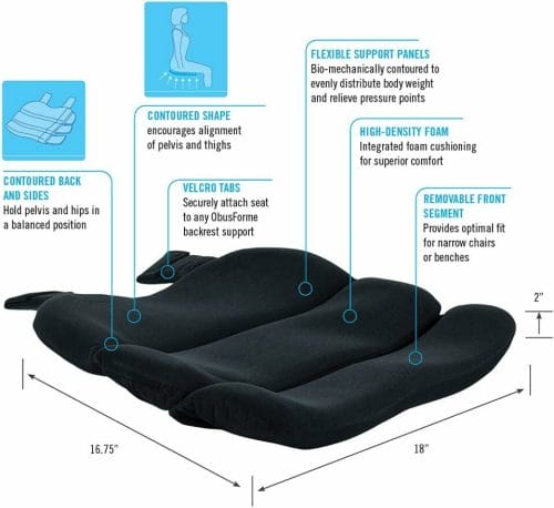 ObusForme Contoured Seat Foam Cushion