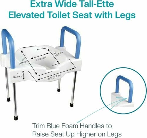Maddak Extra Wide Tall-Ette Elevated Toilet Seat