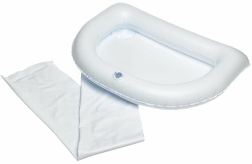 Maddak Inflatable Crescent-Shaped Shampoo Basin